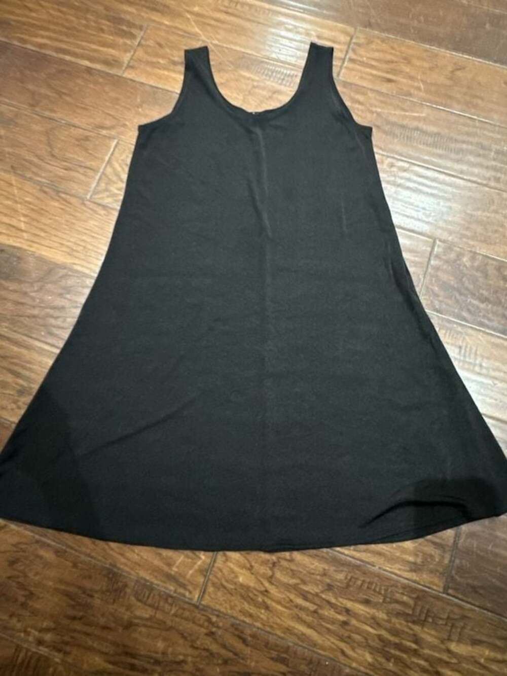 Jostar Black Sleeveless A-Line Tank Dress